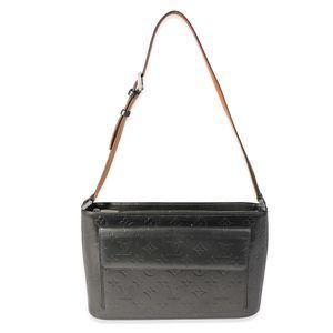 Louis Vuitton Gunmetal Monogram Mat Alston Bag